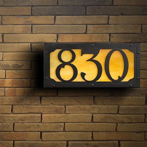 outdoor wall mounted house numbers